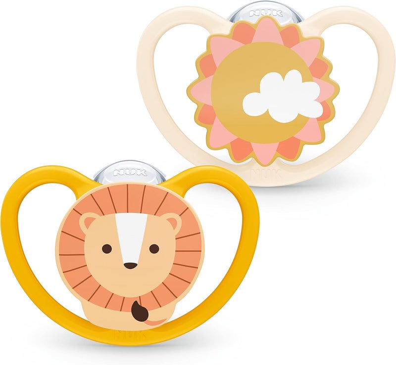 NUK Space Baby Dummy - Lion & Sun Design - Image 1