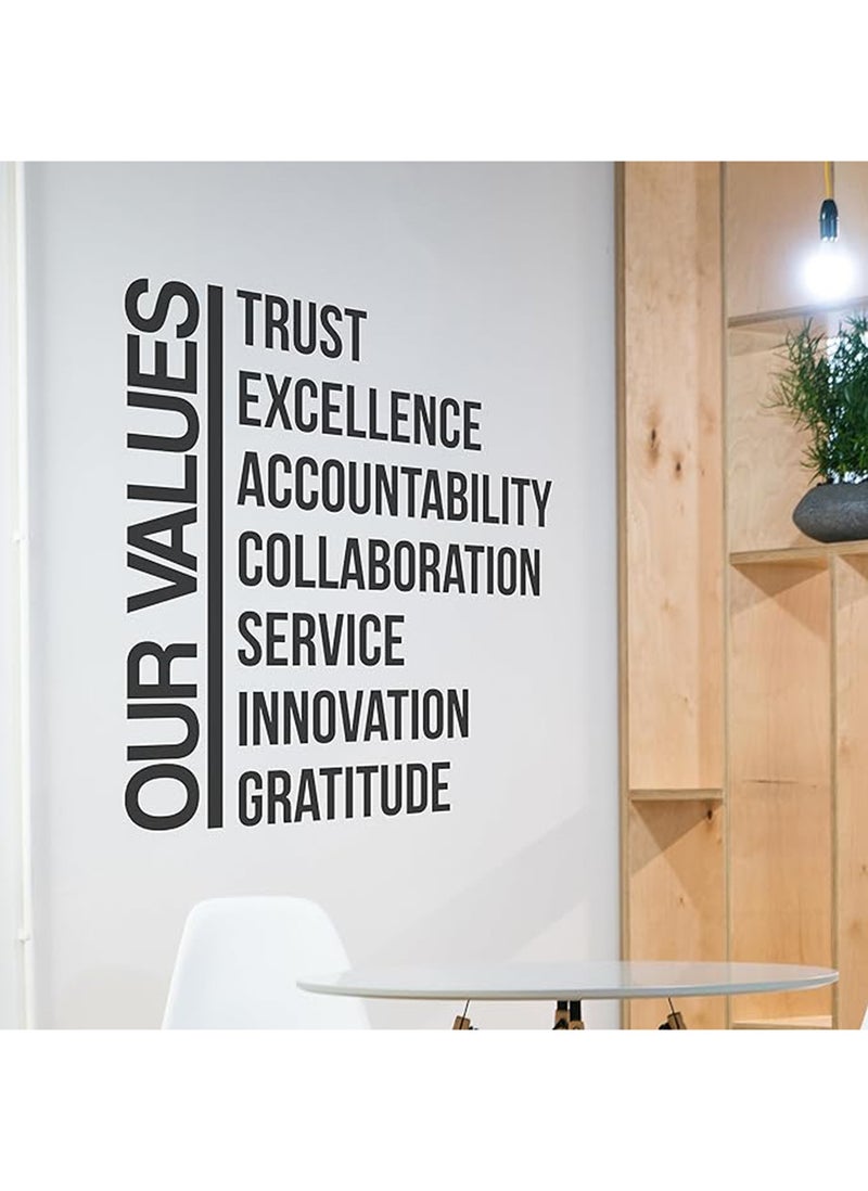 ملصق جدار قيمنا، فنون الجدران ديكور المنزل ملصقات الجدران، 22x24 بوصة من Spoil Your Wall