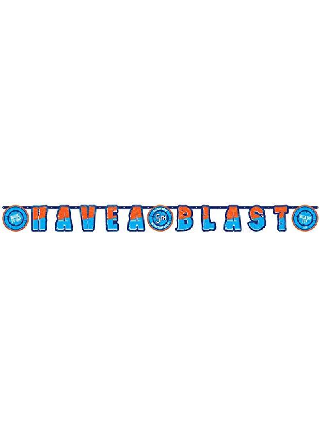 Amscan Nerf Large Customizable Letter Birthday Banner 1 Pc - Image 1