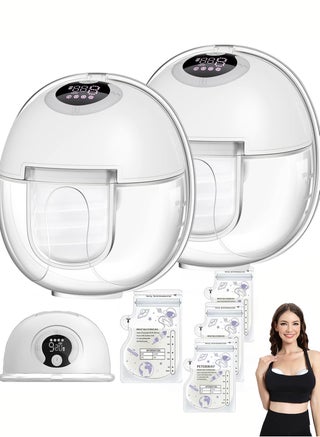 Wireless, Wearable, Hands Free Electric Breast Pump With 4 Mode And 9 Levels, 2 Pieces - view 2