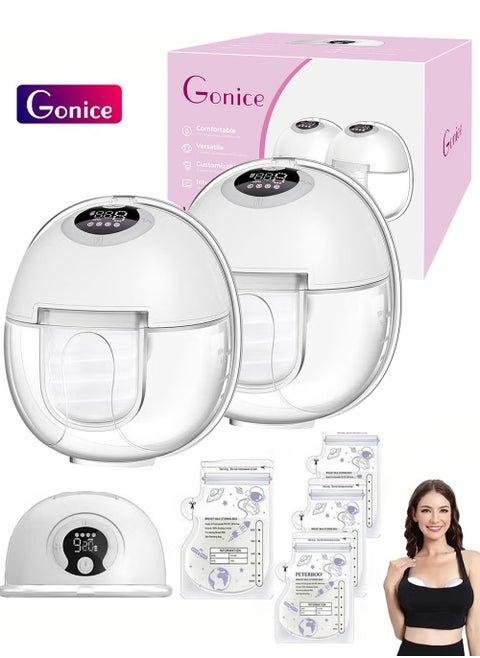 Wireless, Wearable, Hands Free Electric Breast Pump With 2 Mode And 9 Levels, 2 Pieces