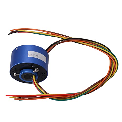 CNBTR 6 Wires 12.7MM Hole Dia Current Conductors Circuits Through Hole Slip Ring 380V AC/DC 10A Power Collector Ring 54mm - Image 1