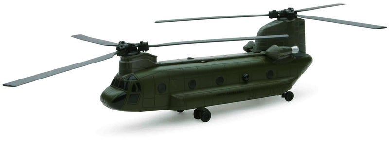 NewRay New Ray Boeing CH-47 Chinook Aircraft United States Army Olive Drab Military Mission Series 1/60 Diecast Model - Image 1
