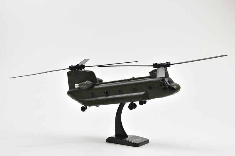 NewRay New Ray Boeing CH-47 Chinook Aircraft United States Army Olive Drab Military Mission Series 1/60 Diecast Model - Image 5