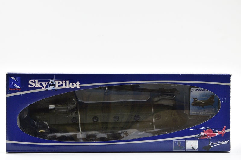 NewRay New Ray Boeing CH-47 Chinook Aircraft United States Army Olive Drab Military Mission Series 1/60 Diecast Model - Image 2