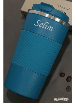 500 ml Personalized Black Thermos Mug, Tea Coffee Camping Thermos, Double Layer Stainless Steel Car Thermos