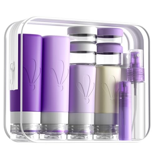INSFIT 17 Pack Travel Bottles for Toiletries TSA Approved 3oz 2oz Travel Size Toiletries BPA Free Leak Proof Squeezable Silicone Tubes Travel Essentials for Shampoo Conditioner Lotion Soap - Image 1