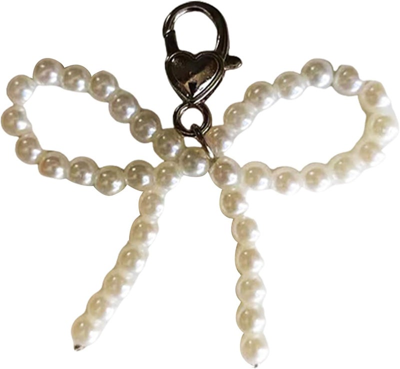Sweet Pearls Beaded Bowknot Shoe Charm Lovely Shoe Decorations Shoelaces Charm Shoe Decorative Pendant Accessories - Image 1