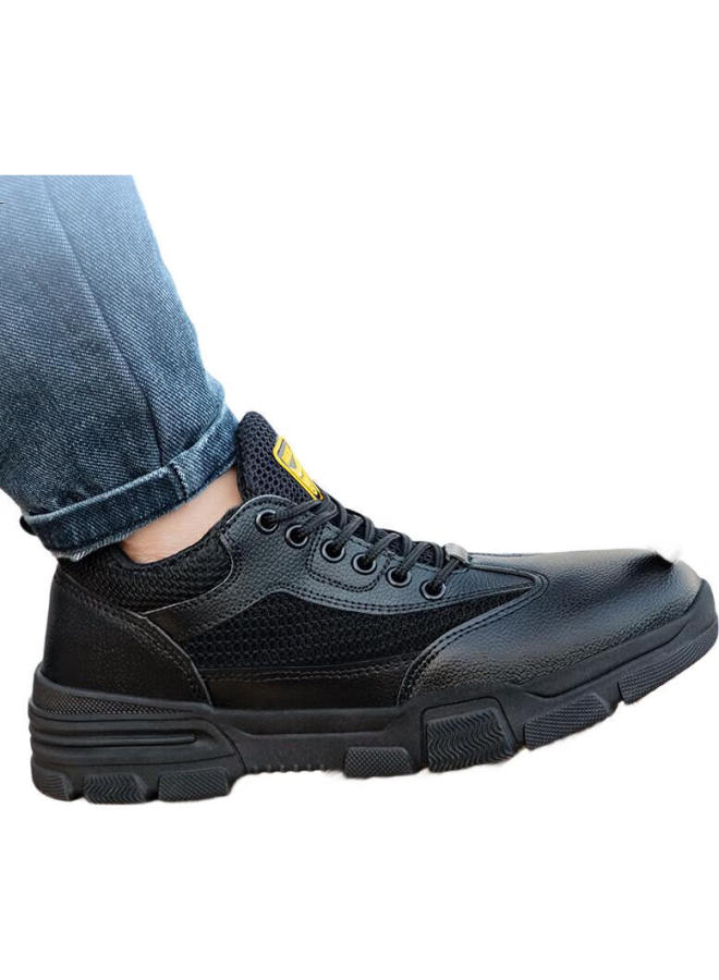 JUNBU Men'S Summer Breathable Steel Toe Anti-Smashing Anti-Piercing Lightweight Anti-Odor Safety Work Shoes 1020D Size 45 - Image 2