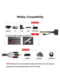 Y&D Digital Fiber Optical to Analog 2RCA +3.5mm Jack Stereo Audio Cable, for PS4, Xbox, HDTV, DVD, Headphone (3 meters)  - Image 3