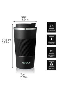 GEMFUL Travel Coffee Mug Stainless Steel Vacuum Ice and Hot Drinks Insulated Tumbler for Home Office Outdoor Works  - Image 4