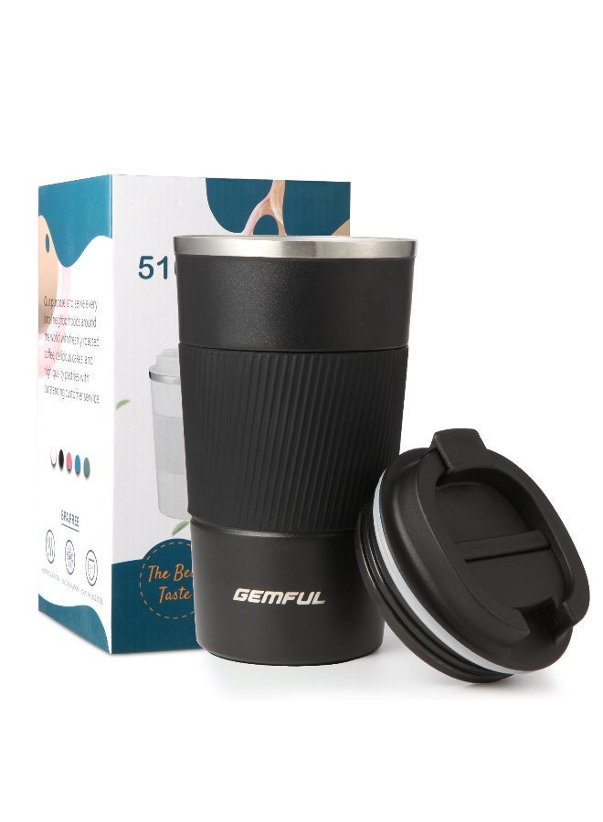 GEMFUL Travel Coffee Mug Stainless Steel Vacuum Ice and Hot Drinks Insulated Tumbler for Home Office Outdoor Works - Image 1