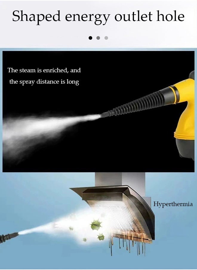 DUNISO - Portable handheld steam cleaning machine, multifunctional high temperature pressurized steam cleaning machine, with 9 accessories, suitable for kitchen, sofa, bathroom, car windows - Image 1