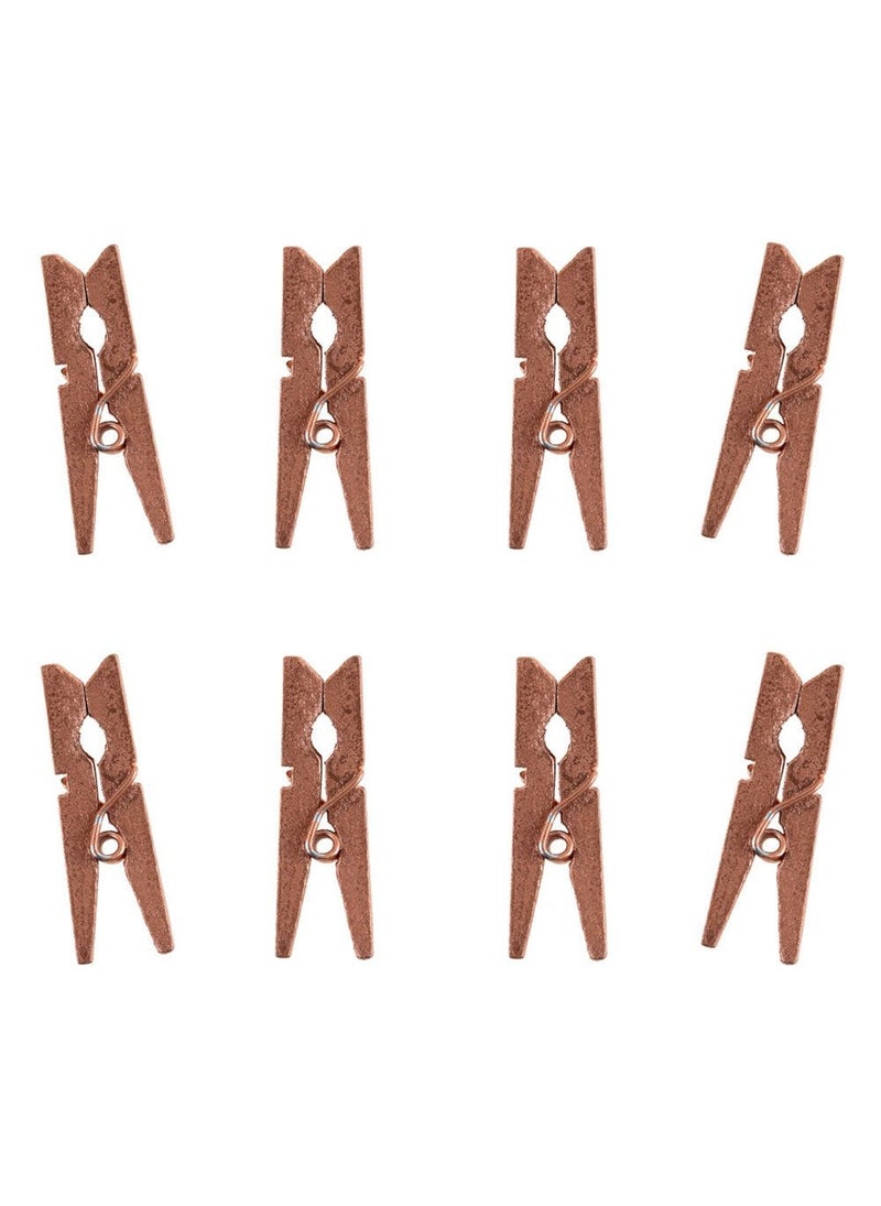 SANTEX Mini Clothespins Rose Gold Wood 2.5cm 24-Pack - Image 1