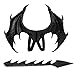 MANO Halloween Dragon Costume Cosplay Carnival Wings Tail AccessoryBlack - Image 3