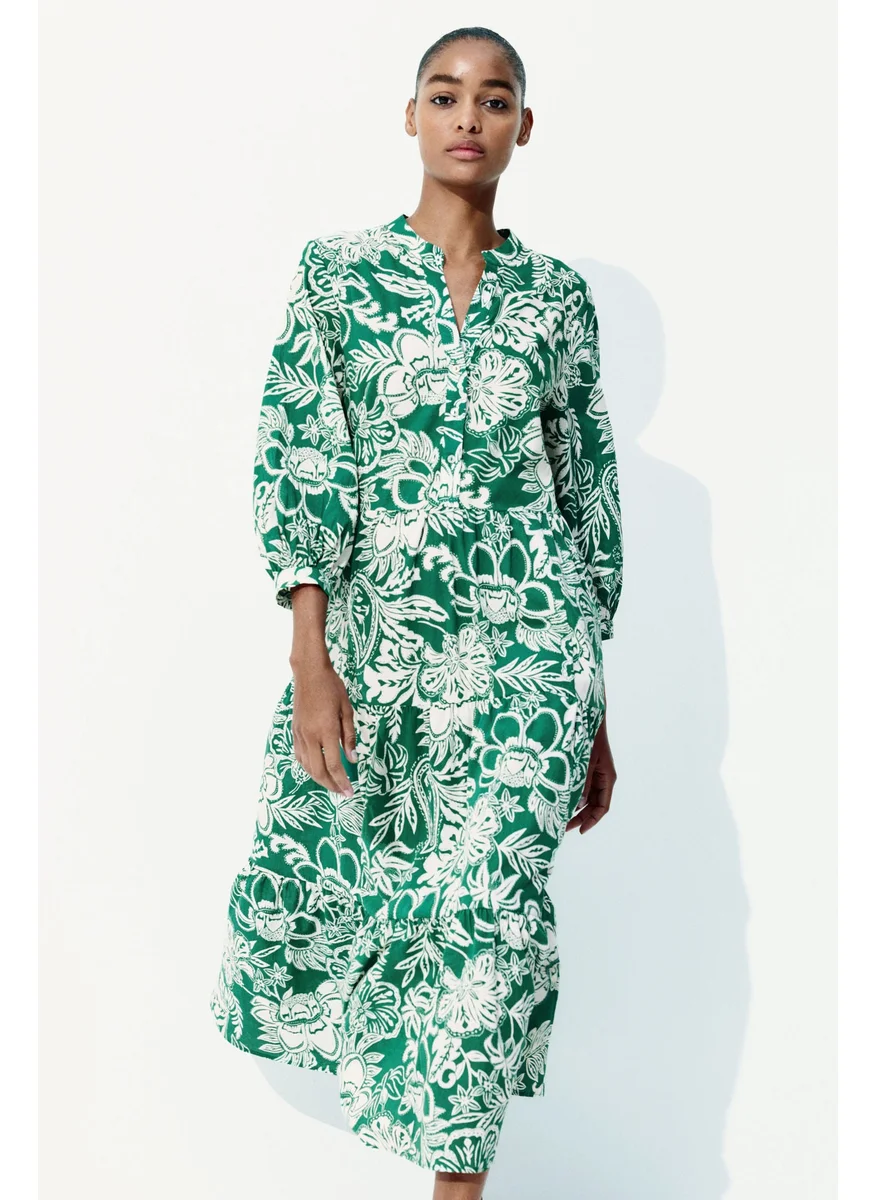 H&M Tiered Midi Dress
