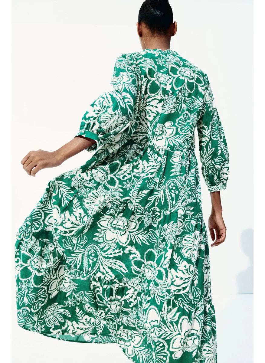 H&M Tiered Midi Dress
