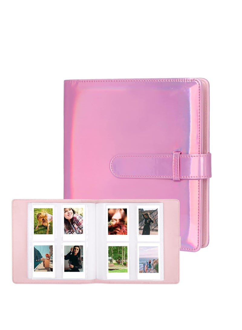 Mini Photo Album Compatible for Fujifilm Instax Mini 12 11 9 90 8+ 8 7S 40 26 25 EVO LiPlay Instant Camera/Mini Link SP-1 Printer/Z2300/ PIC-300 Polaroid Pictures (256 Pockets Shiny Pink) - Image 1