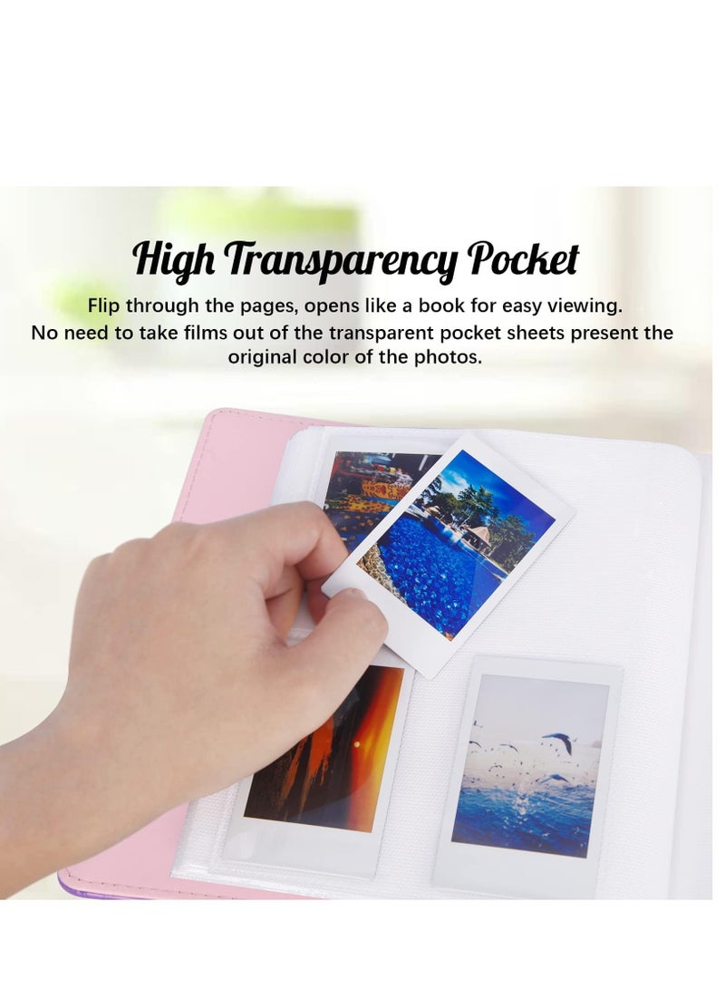 Mini Photo Album Compatible for Fujifilm Instax Mini 12 11 9 90 8+ 8 7S 40 26 25 EVO LiPlay Instant Camera/Mini Link SP-1 Printer/Z2300/ PIC-300 Polaroid Pictures (256 Pockets Shiny Pink) - Image 5