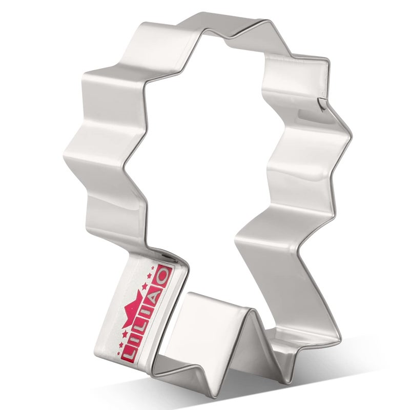 LILIAO Awards Medal Cookie Cutter 26 Wide x 33 Tall x 1 Deep Stainless Steel
