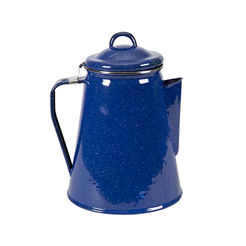 Stansport Enamel Percolator Coffee Pot 8 Cup - Blue (10343) - Image 1