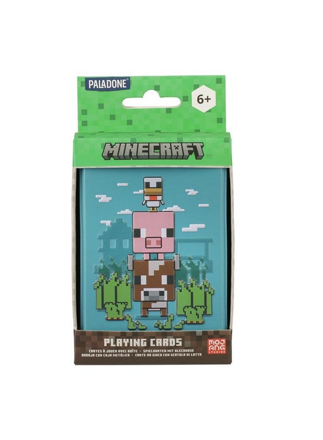 Paladone Minecraft Official Licensed Animal Playing Cards Tin, Standard Card Game Deck for Boys and Girls, Gamer Gift Set and Merchandise - Image 5