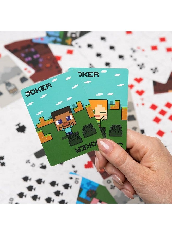 Paladone Minecraft Official Licensed Animal Playing Cards Tin, Standard Card Game Deck for Boys and Girls, Gamer Gift Set and Merchandise - Image 4