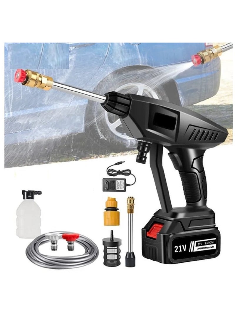 AMM 21V Cordless Electric High Pressure Washer Water Spray Gun Water Nozzle Cleaning Machine Car Wash  - Image 1