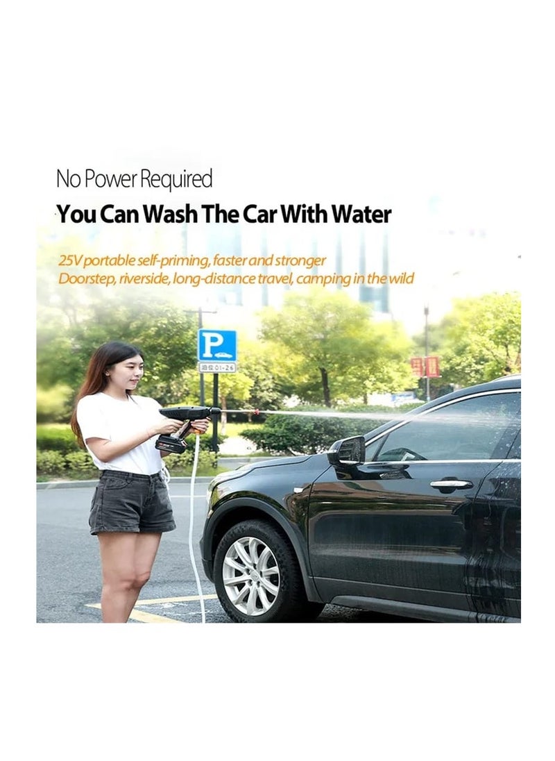 AMM 21V Cordless Electric High Pressure Washer Water Spray Gun Water Nozzle Cleaning Machine Car Wash  - Image 3