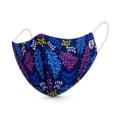zebaya Digital Printed Fashion Mask for Ladies. 3 Layer of Protection (Pack of 5 Nos). Washable & Reusable Fabric. - Image 4