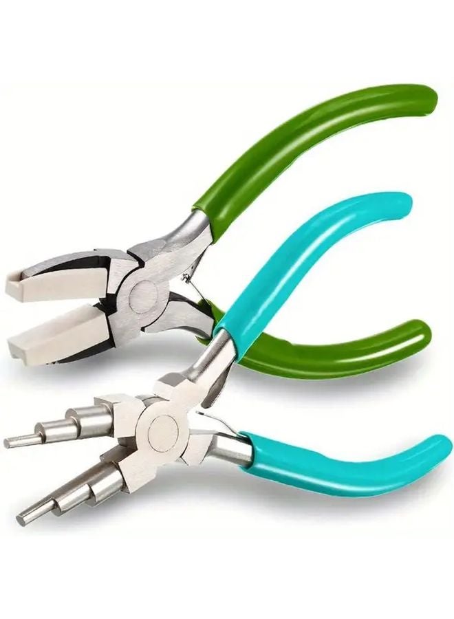 Green Heavy Duty Jewelry Making Pliers Non Marring Nylon Jaw Anti Rust Ergonomic Handle - Image 2