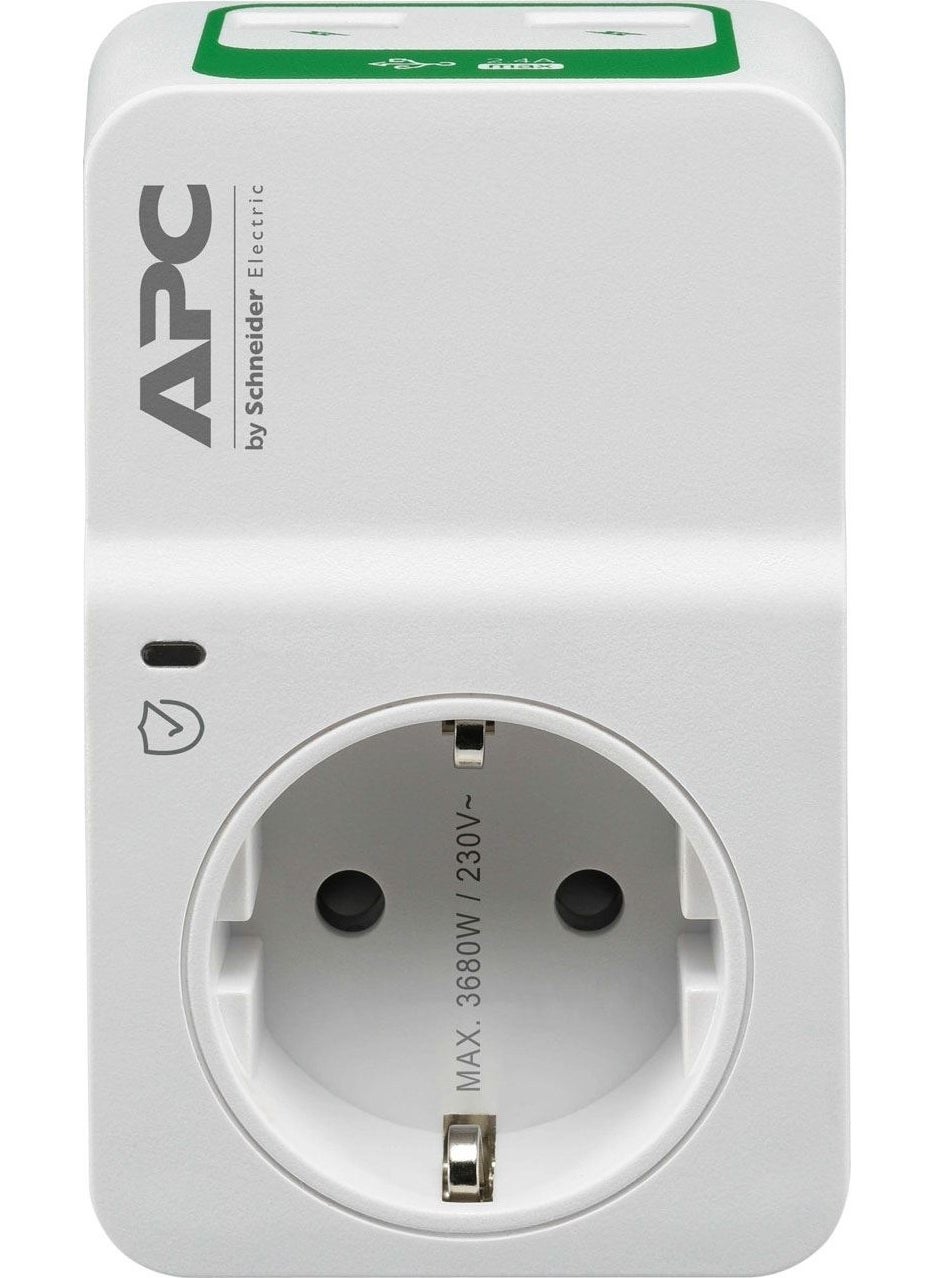 Schneider Electric APC Single Surge Protected Socket PM1WU2-GR with 2 USBs  - Image 2