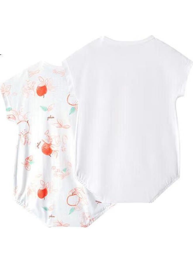 YEEHOO (Yeehoo) Baby Clothes 5A Antibacterial Newborn Romper Summer Soft (2-Pack) - Image 2