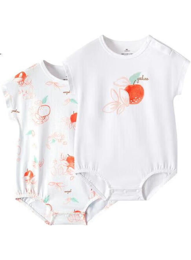 YEEHOO (Yeehoo) Baby Clothes 5A Antibacterial Newborn Romper Summer Soft (2-Pack) - Image 1