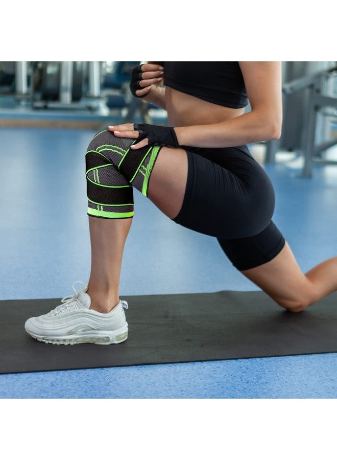 DYNA Nylon Pro Knee Cap Compression & Adjustable Straps For Custom Fit,Injury Prevention,Recovery,Pain Relief,Gym,Crossfit,Meniscus Tear,Acl,Pcl,Arthritis,Suitable Men Women,Large (1 Pc) - Image 4
