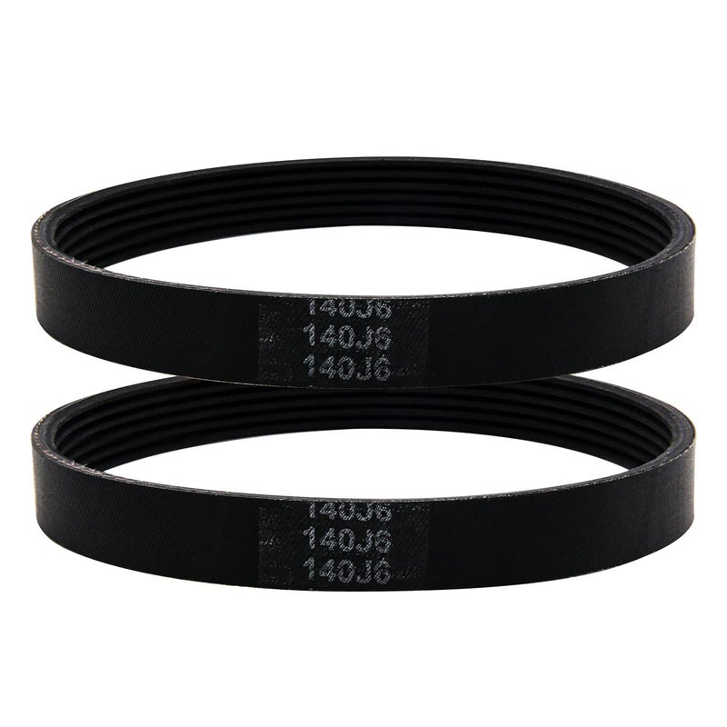 Powswopx 2 Pack 140J6 Planer Drive Belt 514005559 Replacement V Belt for Delta 22560 22563 TP400LS 22565 22580 Planer Wen 6560
