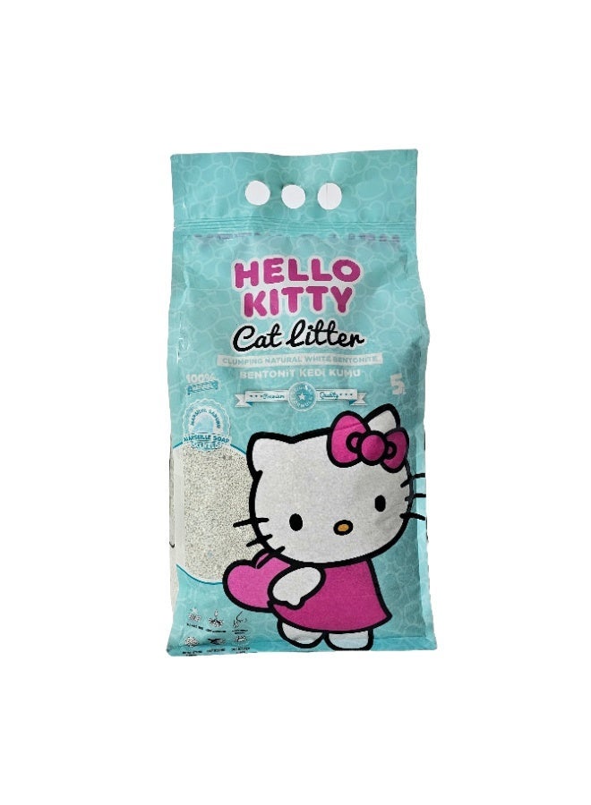هالو كيتي بت فان هالو كيتي رمل قطط 5 لتر برائحة صابون مارسيليا - Image 2