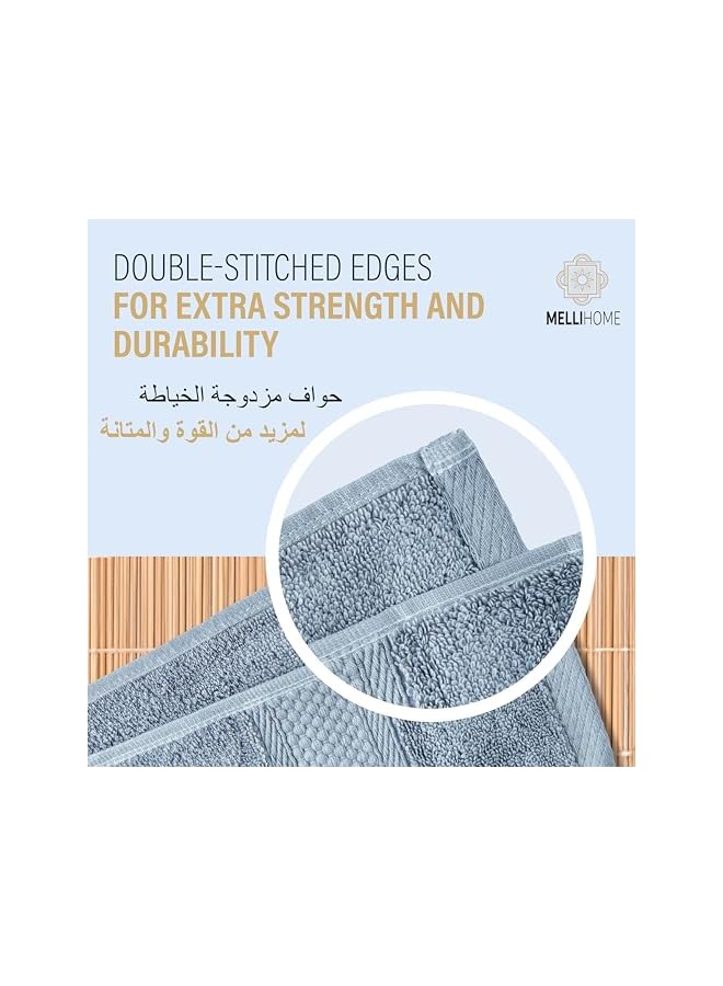 The Bros 630 GSM, Double Stitched Edges, Premium Turkish Cotton Towels Set, Extra Large Bath Towels, Super Soft & Absorbent Bath Towel (2-Piece Set, 90x170 cm) - Image 5