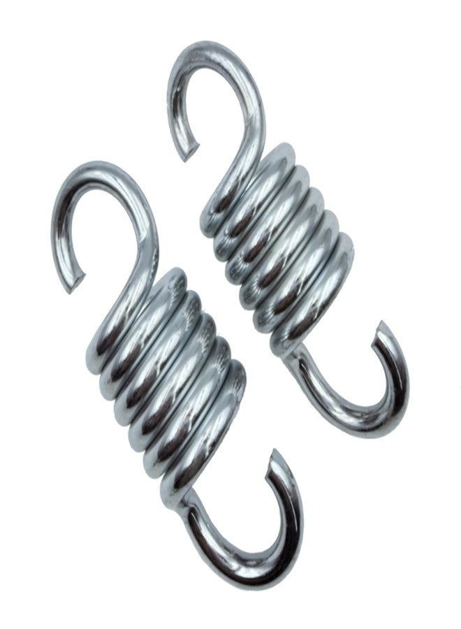 Timyrimy Heavy Duty 4" Replacement Extension Springs - in-line Hook Ends, 6mm Wire, Galvanized, 800 lbs Total Capacity (350 lbs Each) - for Garden Swings, Porch Swings & Hanging Chairs (TH-A1, 2-Piece) - Image 3