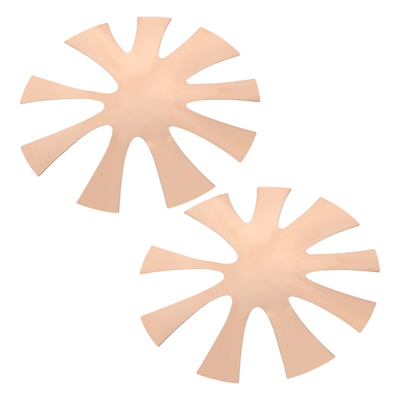 2pcs French Nail Edge Templates Art Manicure Edge Trimmer Nail Cutter Guide Tool V Shaped Nail Shaping Template Metal Nail Art Equipment Nail Salon Supplies - Image 1