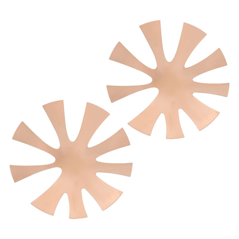 2pcs French Nail Edge Templates Art Manicure Edge Trimmer Nail Cutter Guide Tool V Shaped Nail Shaping Template Metal Nail Art Equipment Nail Salon Supplies - Image 3