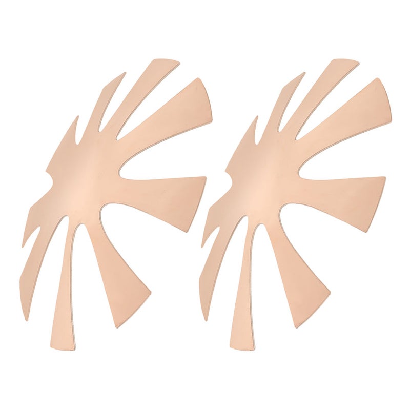 2pcs French Nail Edge Templates Art Manicure Edge Trimmer Nail Cutter Guide Tool V Shaped Nail Shaping Template Metal Nail Art Equipment Nail Salon Supplies - Image 4