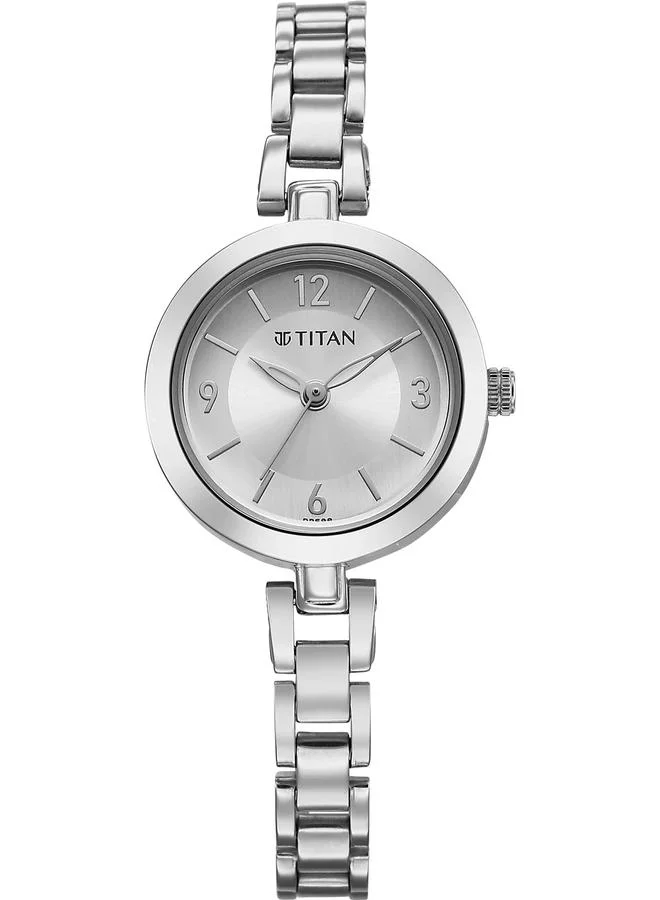 TITAN Women's Analog Display Watch With Silver Stainless Steel Strap - 2598SM07