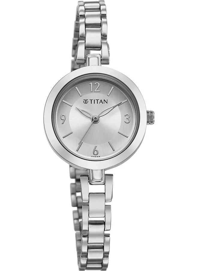 TITAN Women's Analog Display Watch With Silver Stainless Steel Strap - 2598SM07