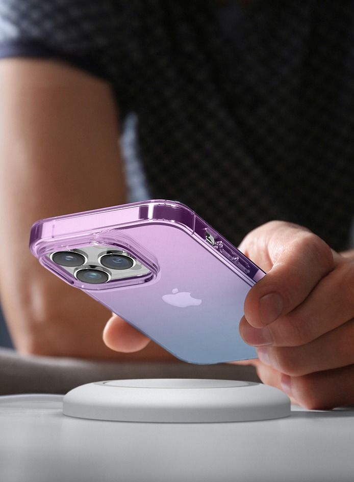 Elago Aurora for iPhone 14 Pro MAX Case Cover - Green Purple - Image 3