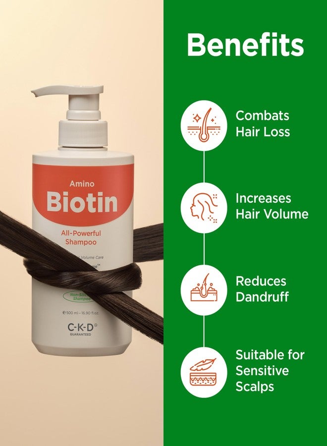 CKD Guaranteed CKD Amino Biotin All-powerful Shampoo - Daily Shampoo for Hair and Scalp, Promotes Hair Growth, Repairs Damaged Hair, Enhances Healthy Hair, and Thickens Hair. Korean Hair Care. 16.9 fl oz - Image 4