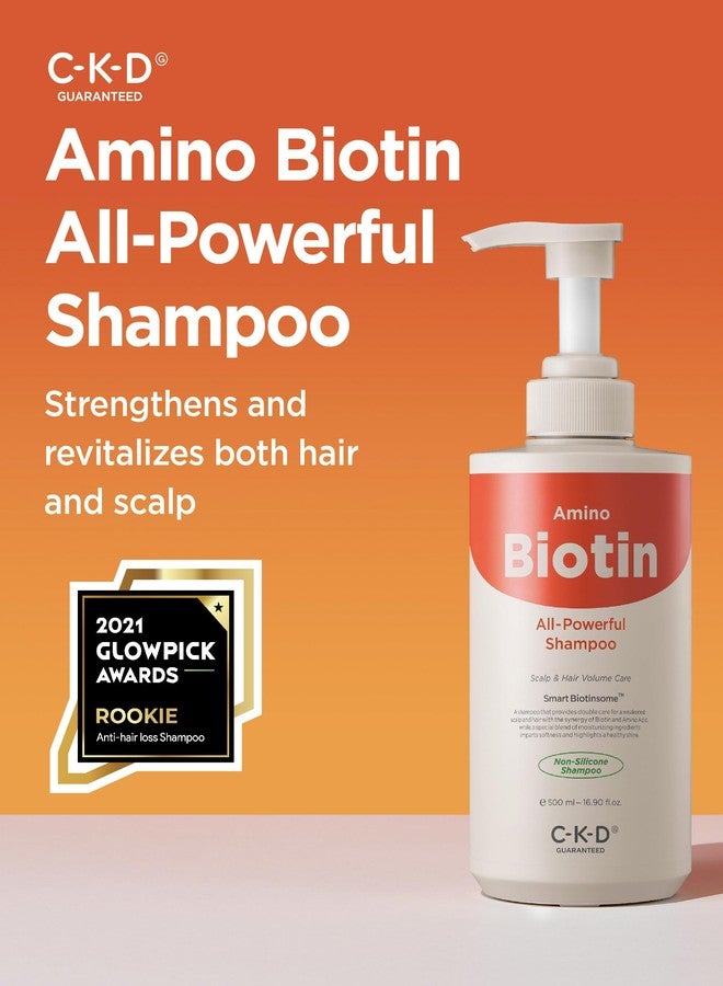 CKD Guaranteed CKD Amino Biotin All-powerful Shampoo - Daily Shampoo for Hair and Scalp, Promotes Hair Growth, Repairs Damaged Hair, Enhances Healthy Hair, and Thickens Hair. Korean Hair Care. 16.9 fl oz - Image 2