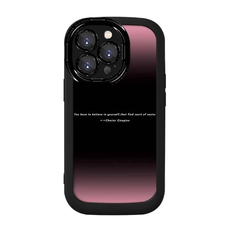 غطاء واقي بEco Material لـ iPhone 14 / 14 Plus / 14 Pro / 14 Pro Max مع رسم متدرج وسيليكون لا يصفر مع مقاوم للصدمات مع حماية من السقوط بوسادة هوائية باللون Light Coffee من السيليك. - Image 5