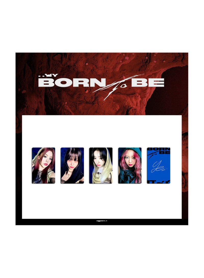 NIBEMINENT 4 Pcs Kpop ITZY Born To Be Lomo Cards Card For Fans Collection Gifts
