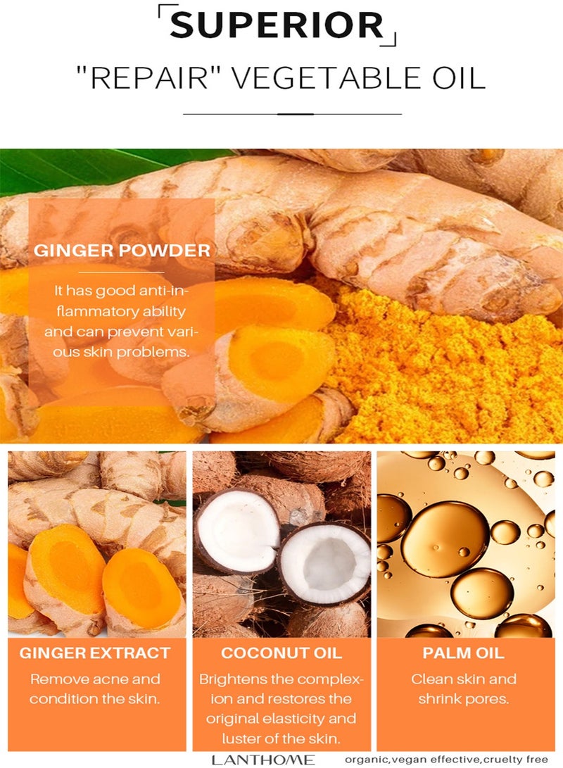 Lanthome Turmeric Soap Facial Soap Handmade Soap - Deep Skin Cleansing - Image 5